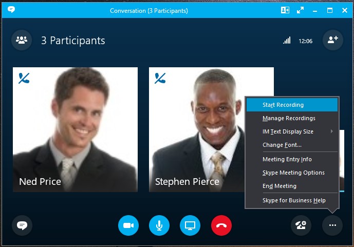 record skype for business meetings mac